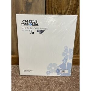 Creative Memories 11x14 Pic-folio Multi Pocket Pages 13 Pgs (Total 26) Brown New